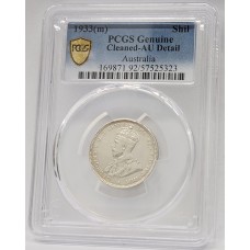 AUSTRALIA 1933 . ONE 1 SHILLING . PCGS GENUINE 